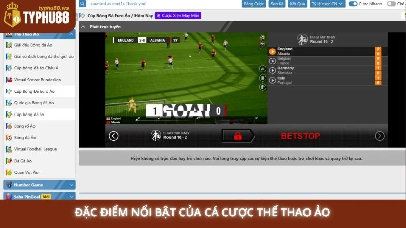 Đặc điểm nổi bật của cá cược thể thao ảo