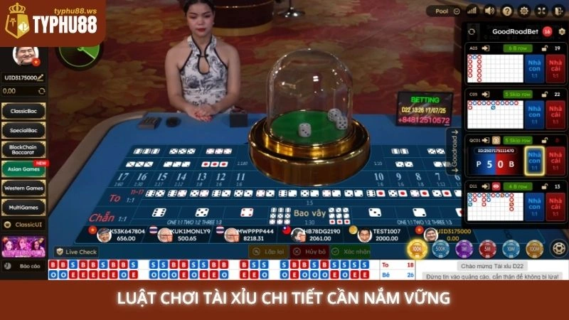 Luật chơi Tài Xỉu chi tiết cần nắm vững