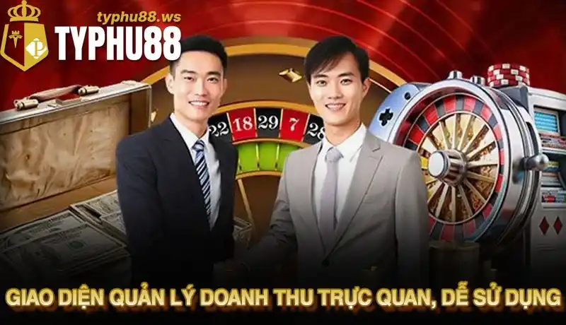 Giao diện quản lý doanh thu trực quan, dễ sử dụng
